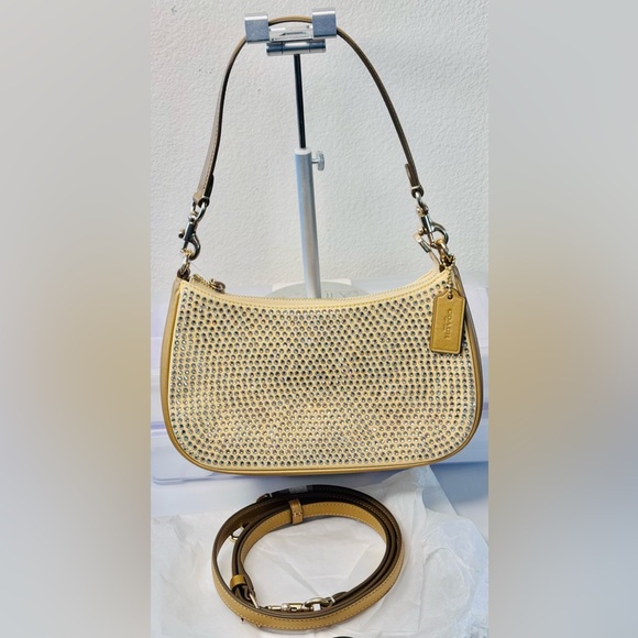 Coach Handbags - COACH Teri Mini Crossbody Bag decorated with crystals NEW